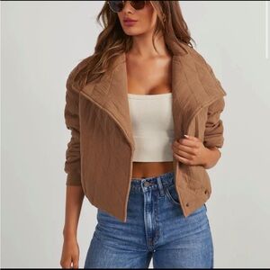 Vici Tan Quilted Jacket